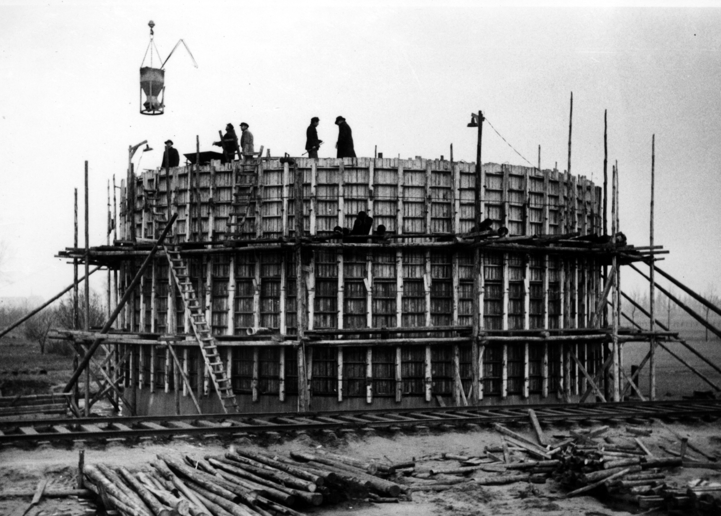Bau der Kläranlage Lüdinghausen: